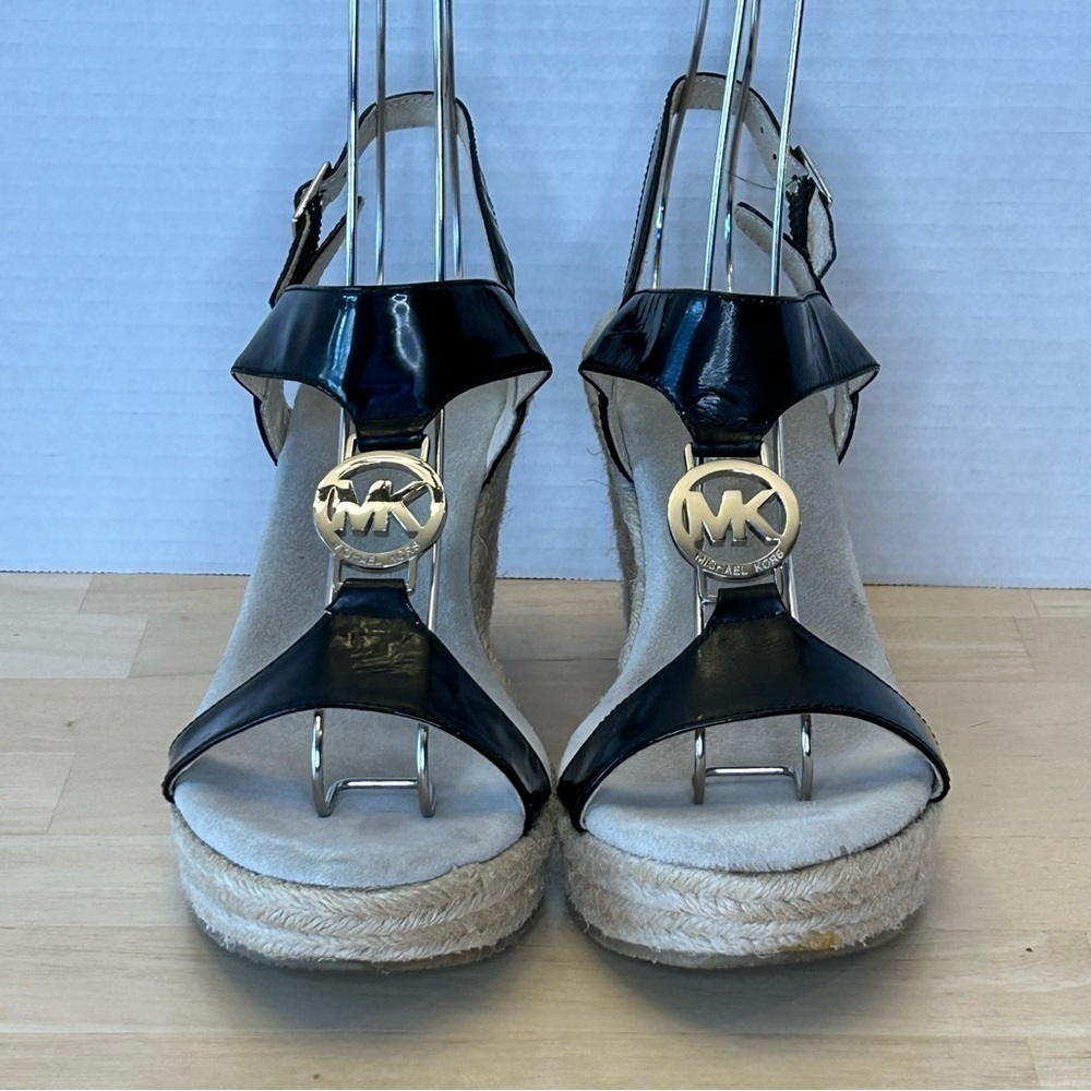 Michael Kors Wedge Patent Leather Espadrilles/Size 7.5M - Picture 3 of 11